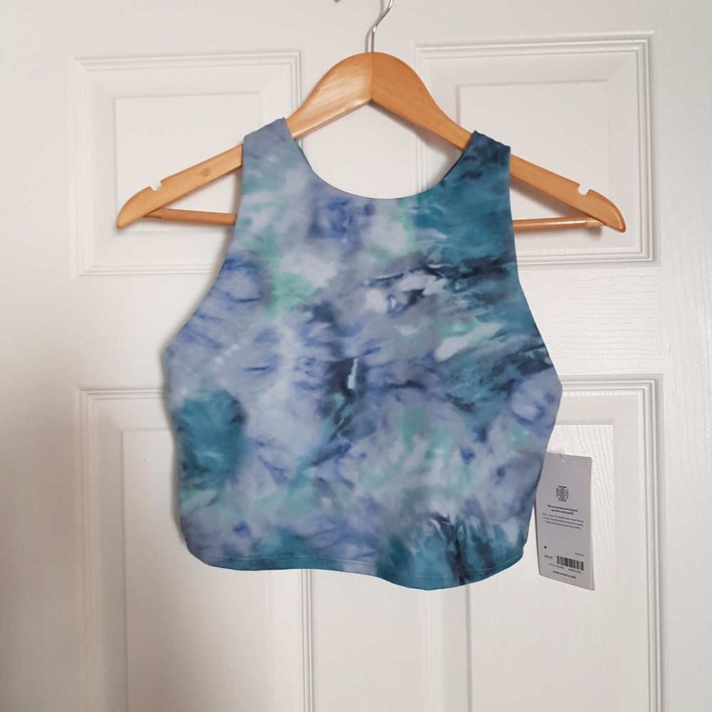 Athleta Tie Dye Crop Bra Top Medium